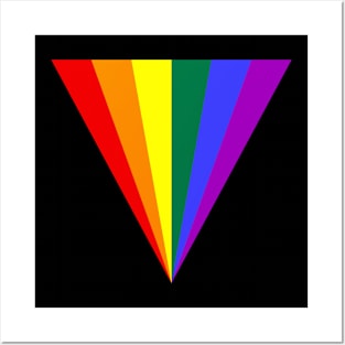 Pride Triangle Rainbow colored gift idea Posters and Art